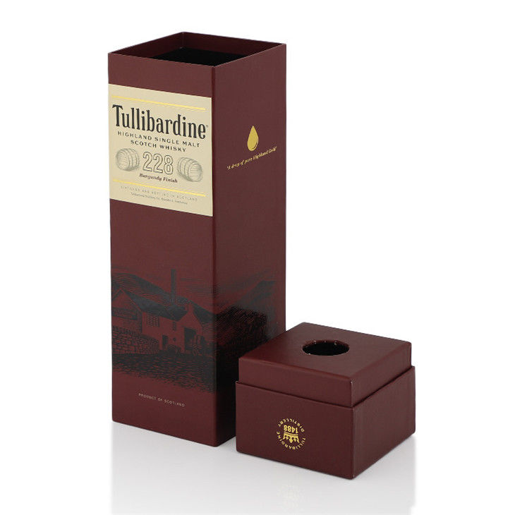 Custom Cardboard Brand Champagne / Wine / Whiskey Bottle Boxes Packaging