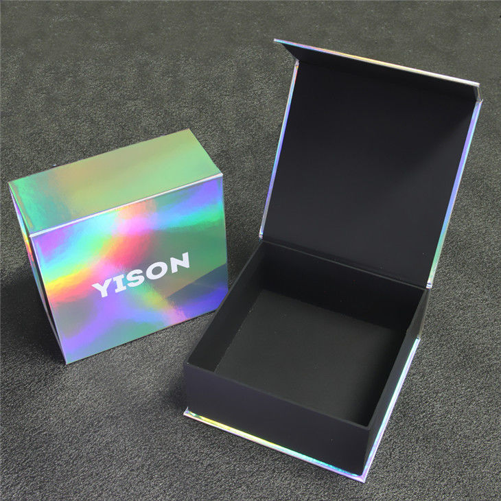 Luxury Hologram Printing Gift Boxes / Custom Holographic Packaging Box