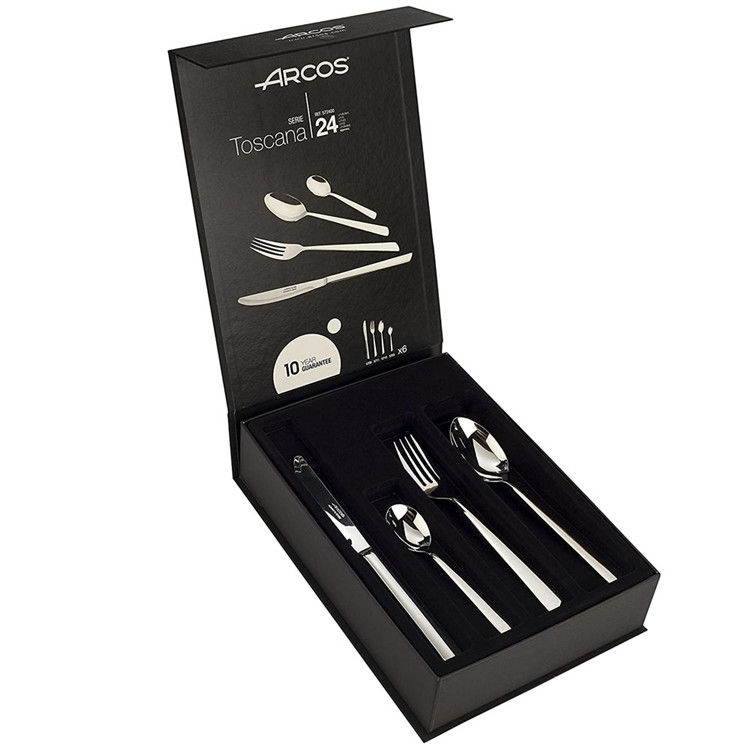 Custom Luxury Cardboard Package Cutlery Set Spoon Packaging Box