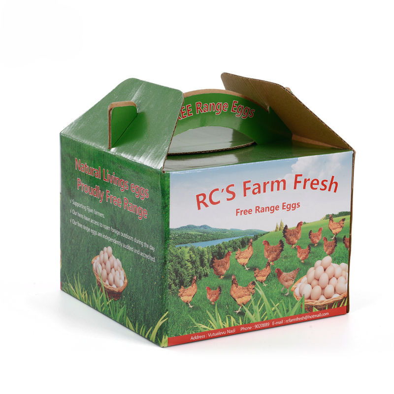 Custom Logo Printed Eggs Packaging Boxes Carton Tray For Egg Packing Box