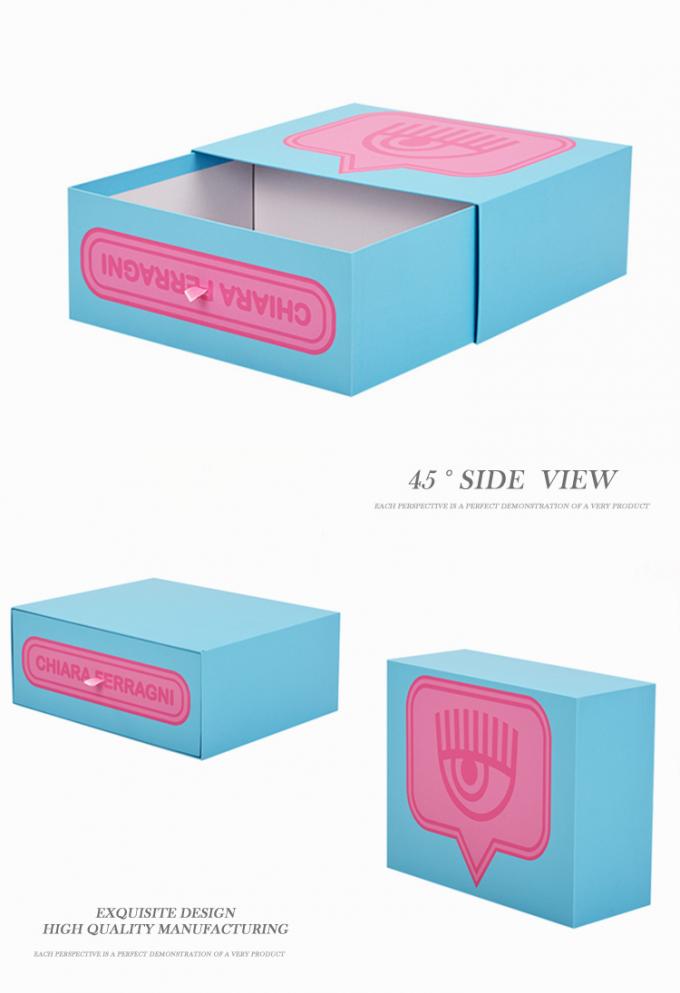 Custom Made Printing Cardboard Paper Large Sliding Pull Out Shoe Boxes